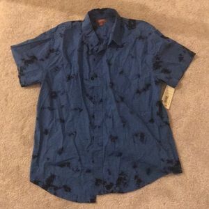 Arizona Jeans  tie dye short sleeve button down